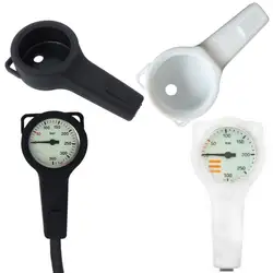 Scuba Pressure Gauge Boot Case Submersible Pressure Gauge Spg Protective Cover Protector Rubber Cover Black Convenient to Use