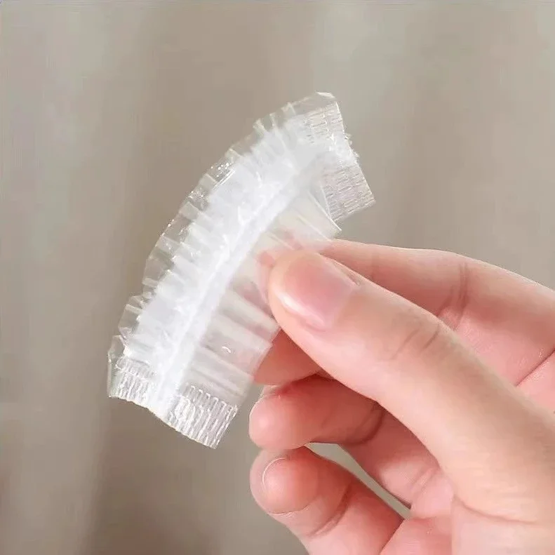vvocci 100/200/500Pcs Disposable Ear Care Cover Earmuff Protective Handy Gadget, Transparent High-Quality , Salon Use ，