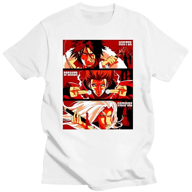 Рубашка из японского аниме The Trio of Wallachia The Hunter The Speaker and вампир Castlevania, рубашка с героями аниме, Мужская одежда, распродажа, Новинка