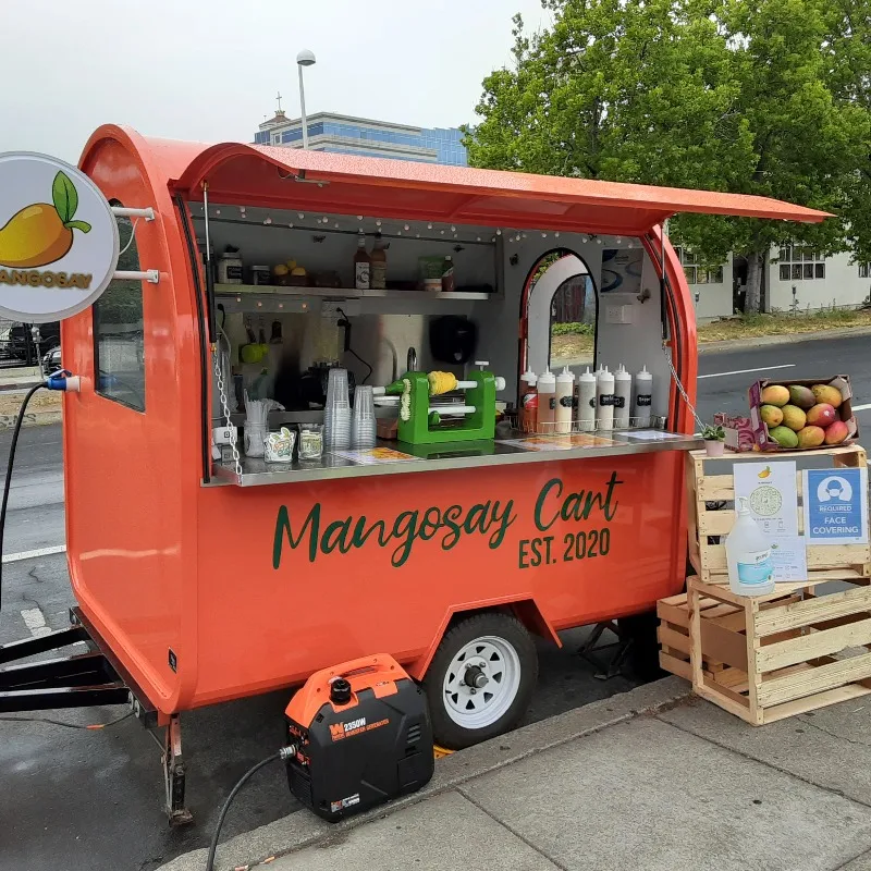 

Best Selling Outdoor Mobile Food Cart Customized Food Beverage Vending Fast Food Trailer Truck