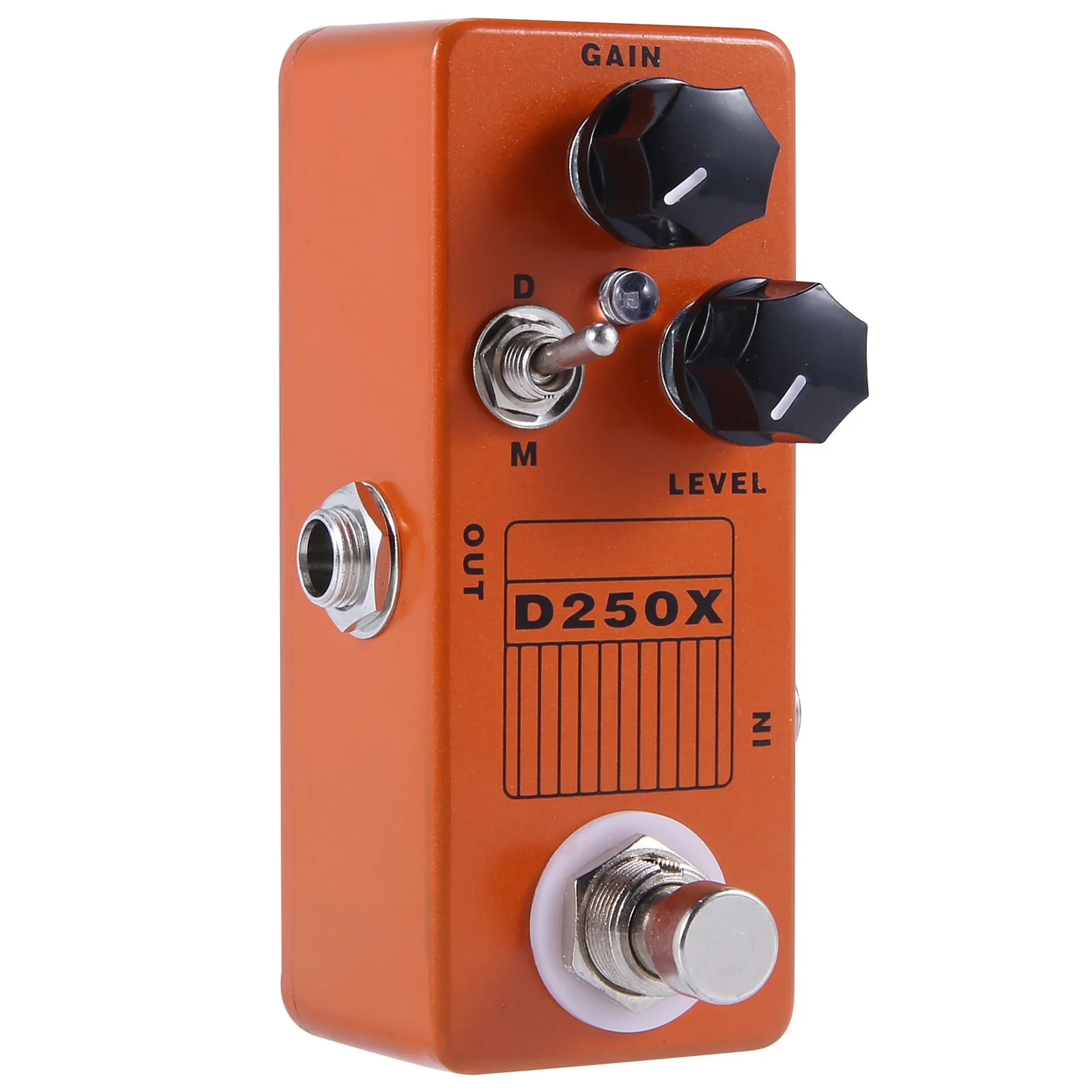 Mosky D250X Mini Overdrive Preamp Guitar Effect Pedal with True Bypass Switch