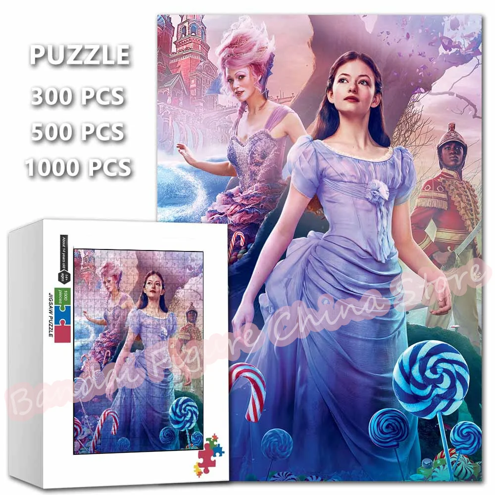 Disney Cartoon Jigsaw Puzzles The Nutcracker and The Four Realms Print Educational Intelligence Puzzle Kids Stress Relief Toys