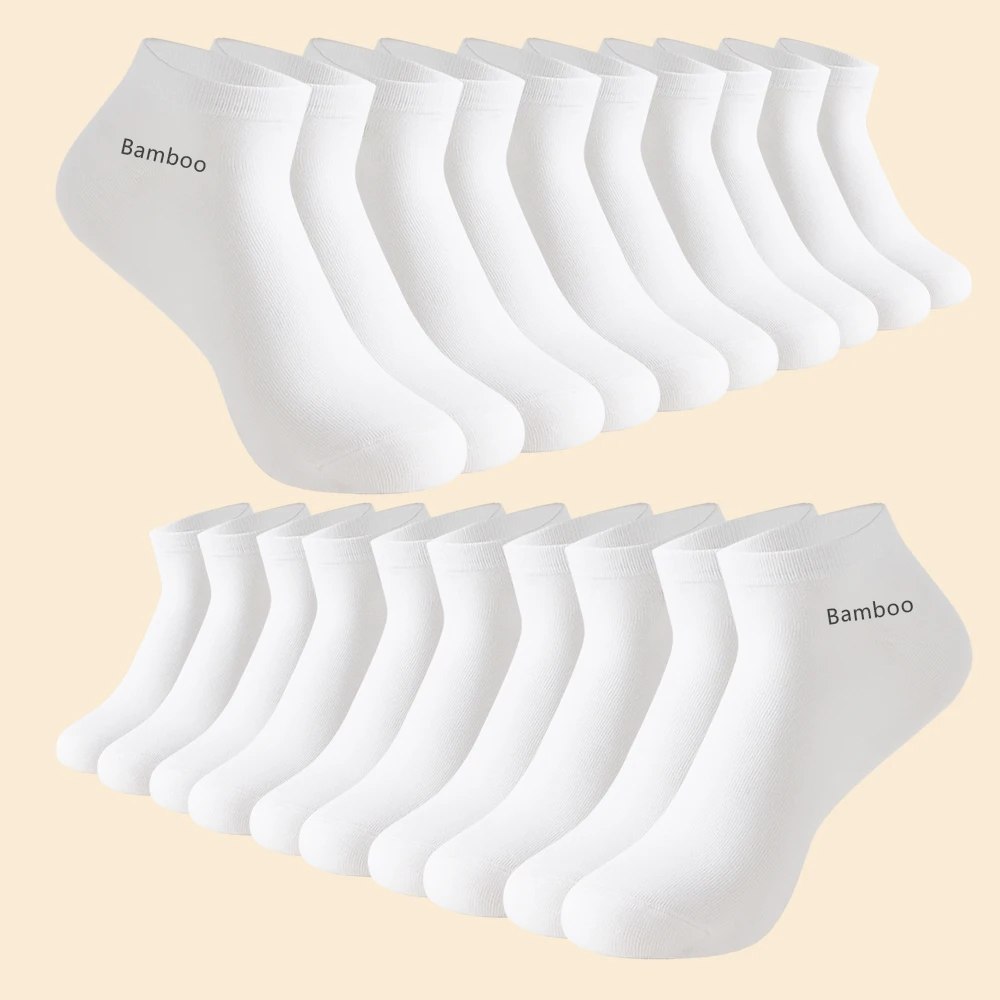 10 Paar hochwertige Herren-Socken aus Bambusfaser, Sommer, dünn, schweißabsorbierend, Deodorant, für Herren, Business-Casual, formelle schwarze Socken, Geschenk – Detail 2