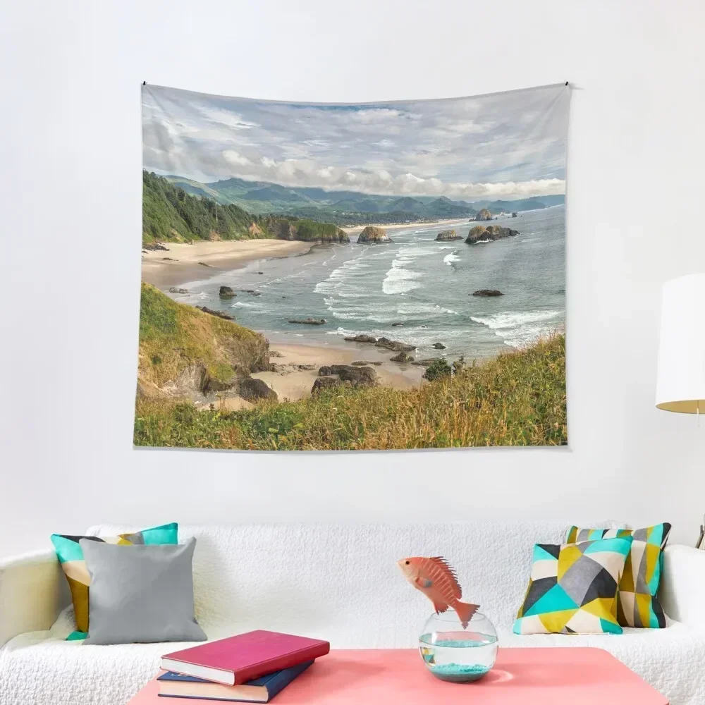 

Cannon Beach view from Ecola Point Tapestry Room Ornaments Aesthetic Room Decors Bedroom Decor Tapestry