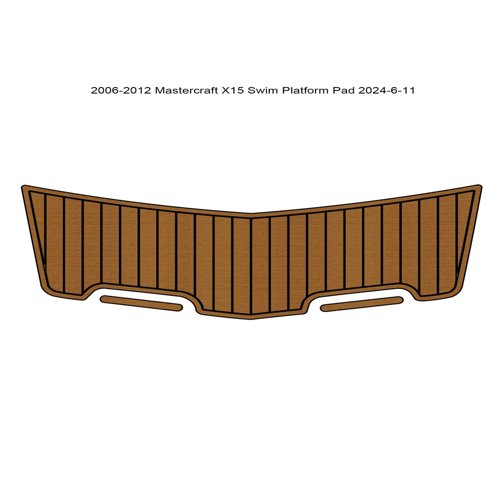 2006-2012 Mastercraft X15 Swim Platform Pad Boat EVA Foam Teak Deck Floor Mat SeaDek MarineMat Gatorstep Style Self Adhesive