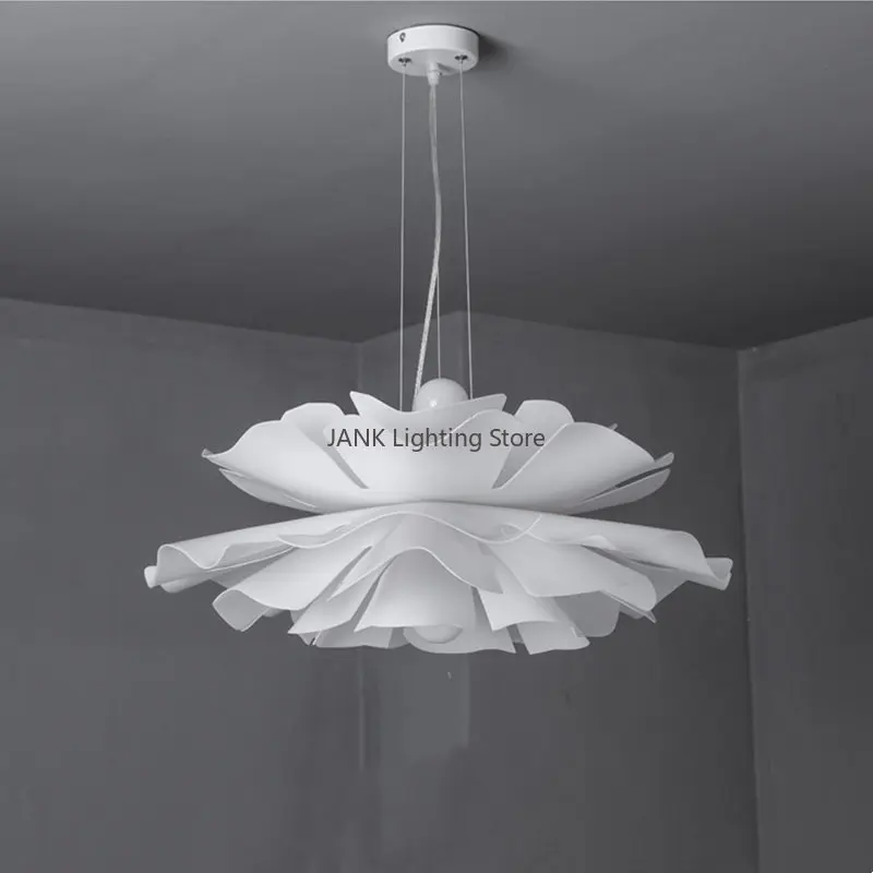 Imagem -04 - Design Criativo de Multi-camada Acrílico Flower Chandelier Sala de Jantar Quarto Suspensão Lâmpada Decoração Interior Led Pendant Light