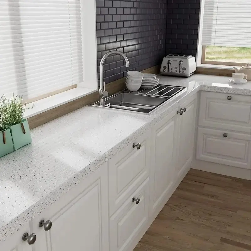 1 Roll Granite Contact Paper, Waterproof Self-Adhesive Vinyl Wallpaper, Peeling And Stick Countertop Contact Paper, For Kitchen image 5