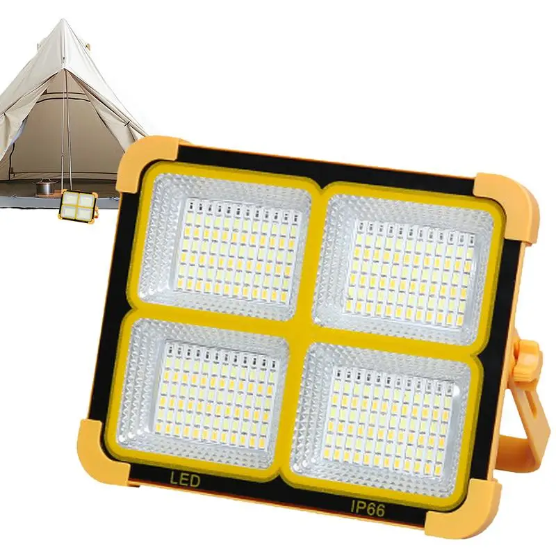 Outdoor Solar Flood Lights LED Rechargeable IP66 Waterproof Hand Light 4 Lighting Modes Lights For Night Work Magnetic Lights