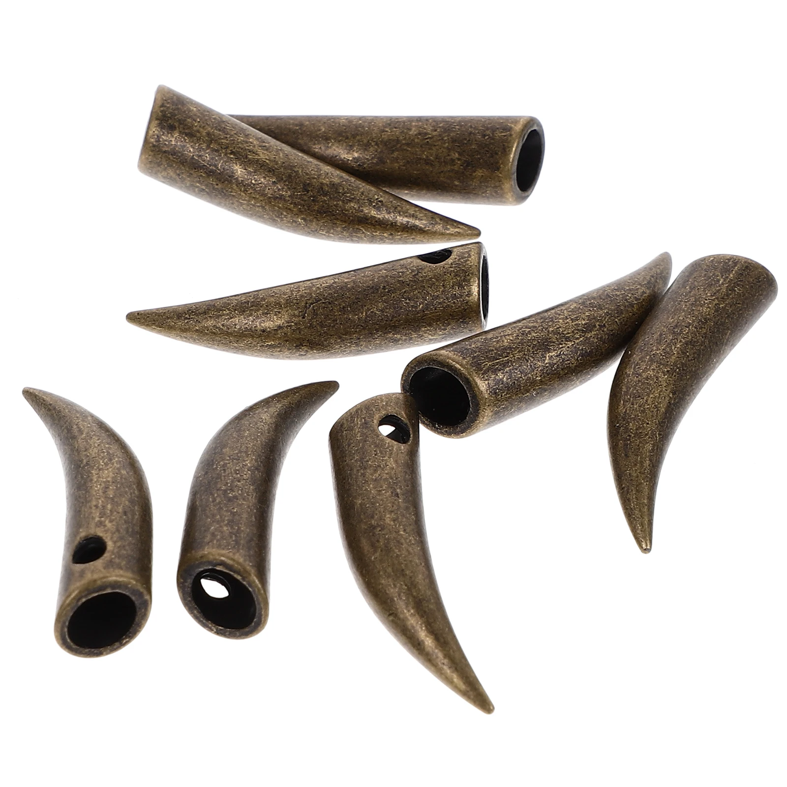 

8pcs Cow Horn Metal Shoe Buckle Fashionable Rust Free Shoelace Tips Ends Replacement Caps for Sports Canvas Shoes Casual Shoes