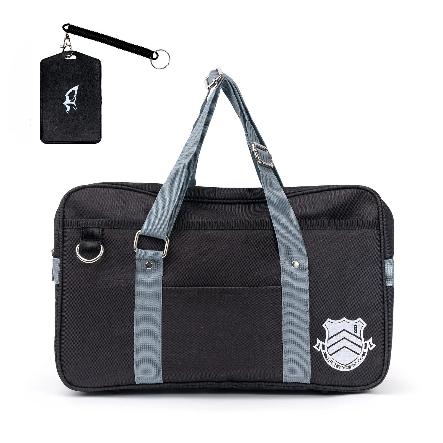 Game Amamiya Ren Joker Syujin High School Cospaly Student JK Uniform Shoulder Bag Travel Black Handbag Cosplay Accessory