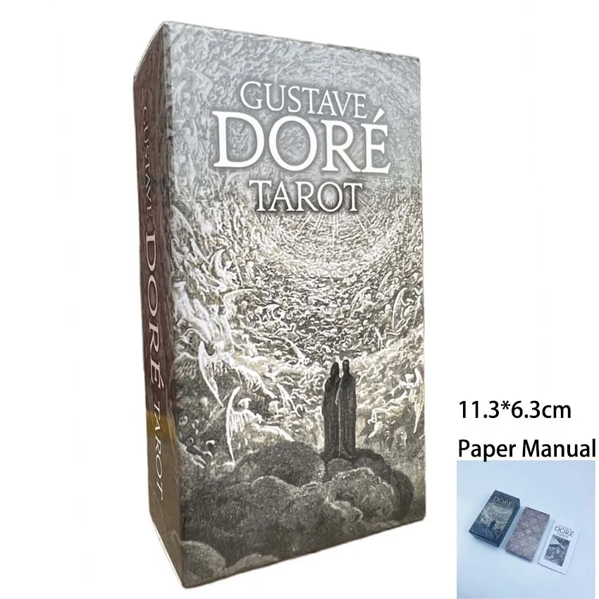 

11.3x6.3cm Gustave Dore Tarot Deck Card Game Paper Manual