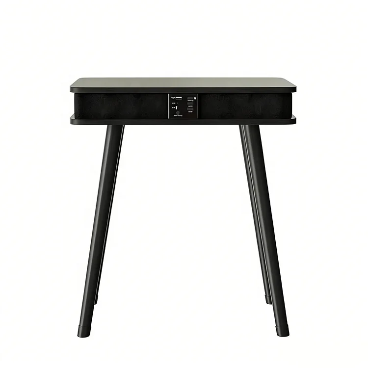 

# Modern Nordic Convertible Square Wood Panel Coffee Table With Speaker And USB Charger