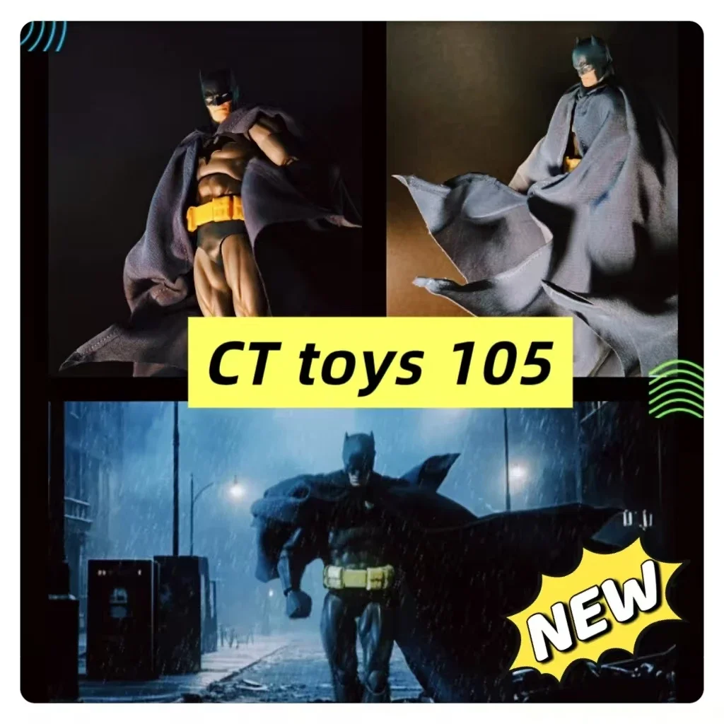 

New HOT CT Toys Batman Blue Hush Version Mafex 105 Black Version Dc Bat Man Anime Action Figure Model Statue Halloween Gift Toys