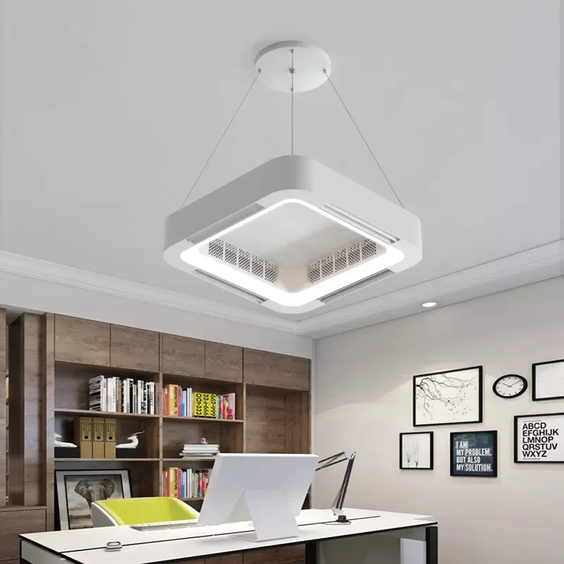 Imagem -05 - Blateless Modern Led Ventilador de Teto com Luz Controle Remoto Blateless Candelabro Novo Design