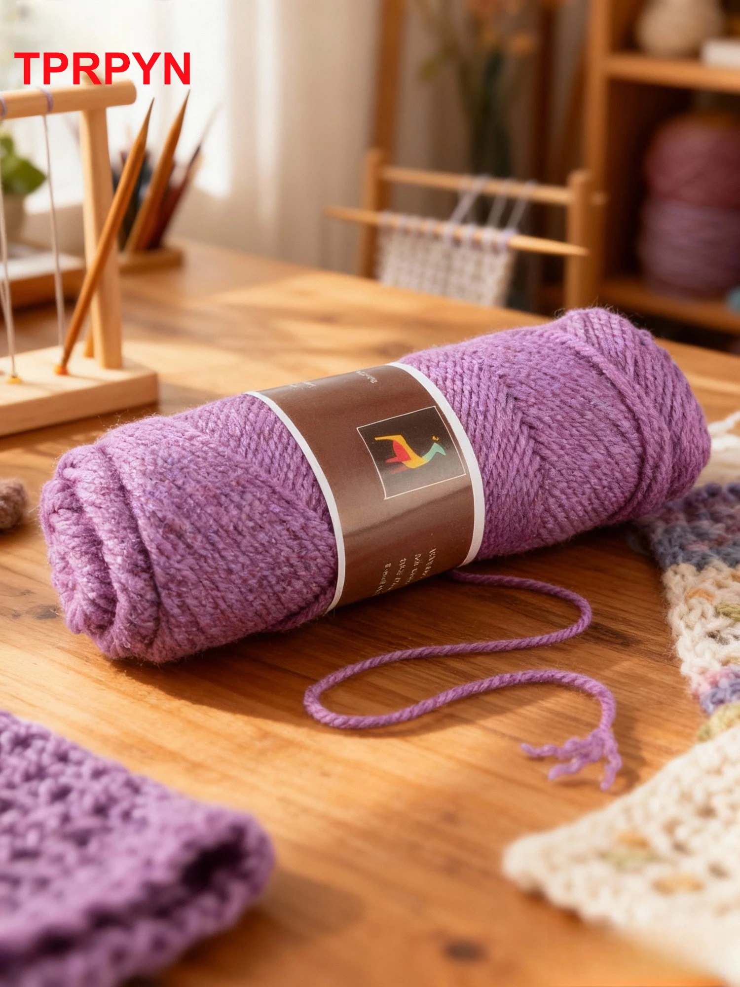 2Pcs total 200g Hand knitting Alpaca yarn Soft Warm Wool Crochet Yarn Thread knit sweater Scarves blanket Gloves line thick lana