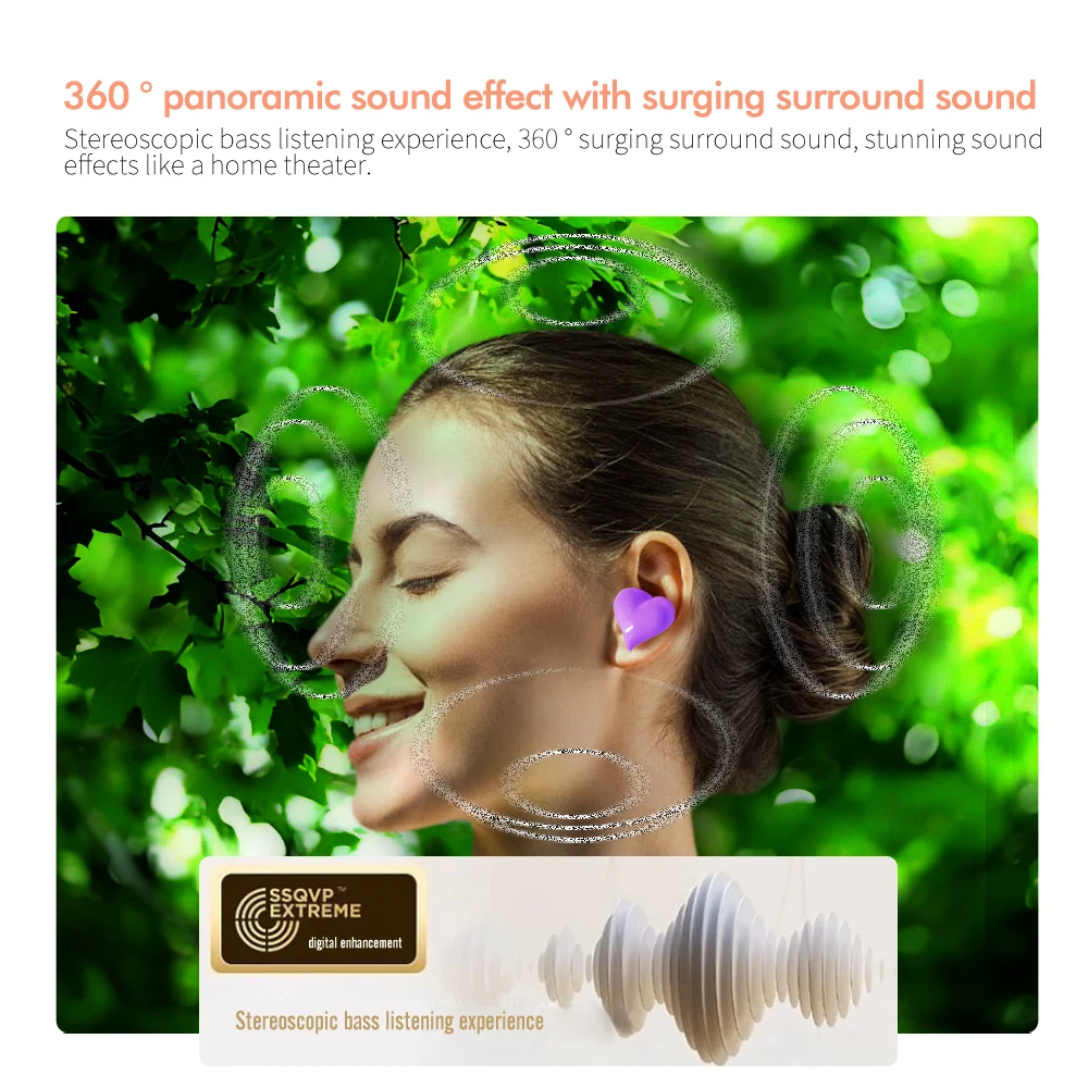 Headphone Nirkabel Tws Earphone Bluetooth Lucu Earphone Bluetooth Fashion Wanita Earphone Pelajar Game Merah Muda Hadiah Anak Perempuan