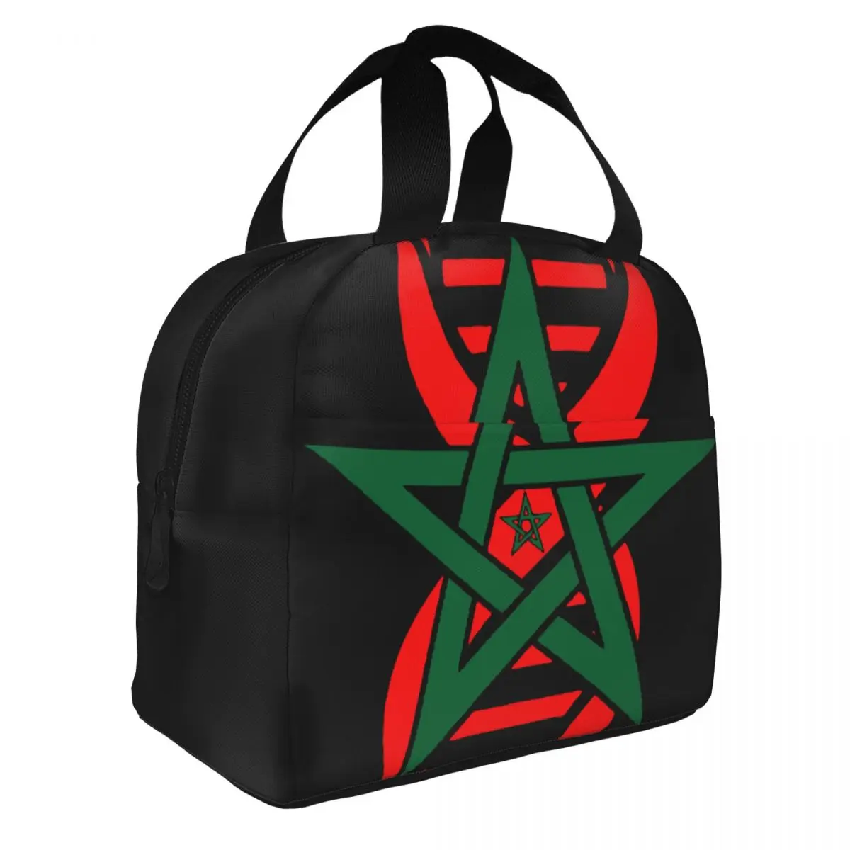 

Moroccan Flag Its In My DNA Morocco Insulated Lunch Bag Thermal Bag Lunch Container High Capacity Lunch Box Tote Girl Boy Beach