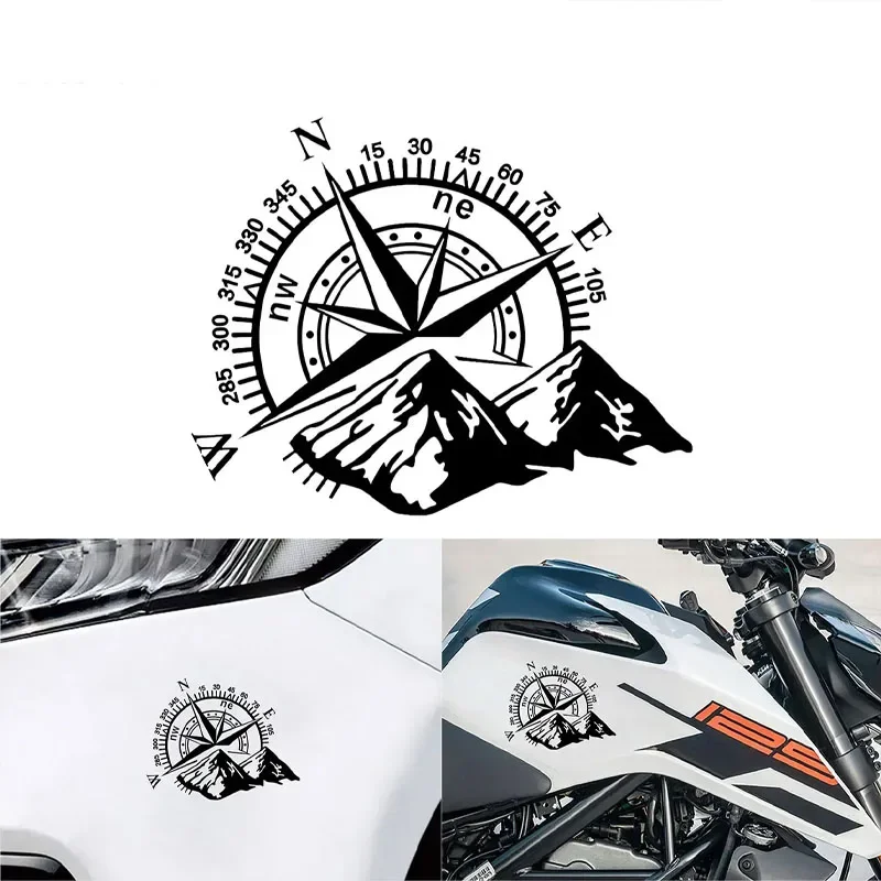 Mountain engine hood body sticker Mountain compass navigation car sticker Compass door sticker Body sticker Accessories