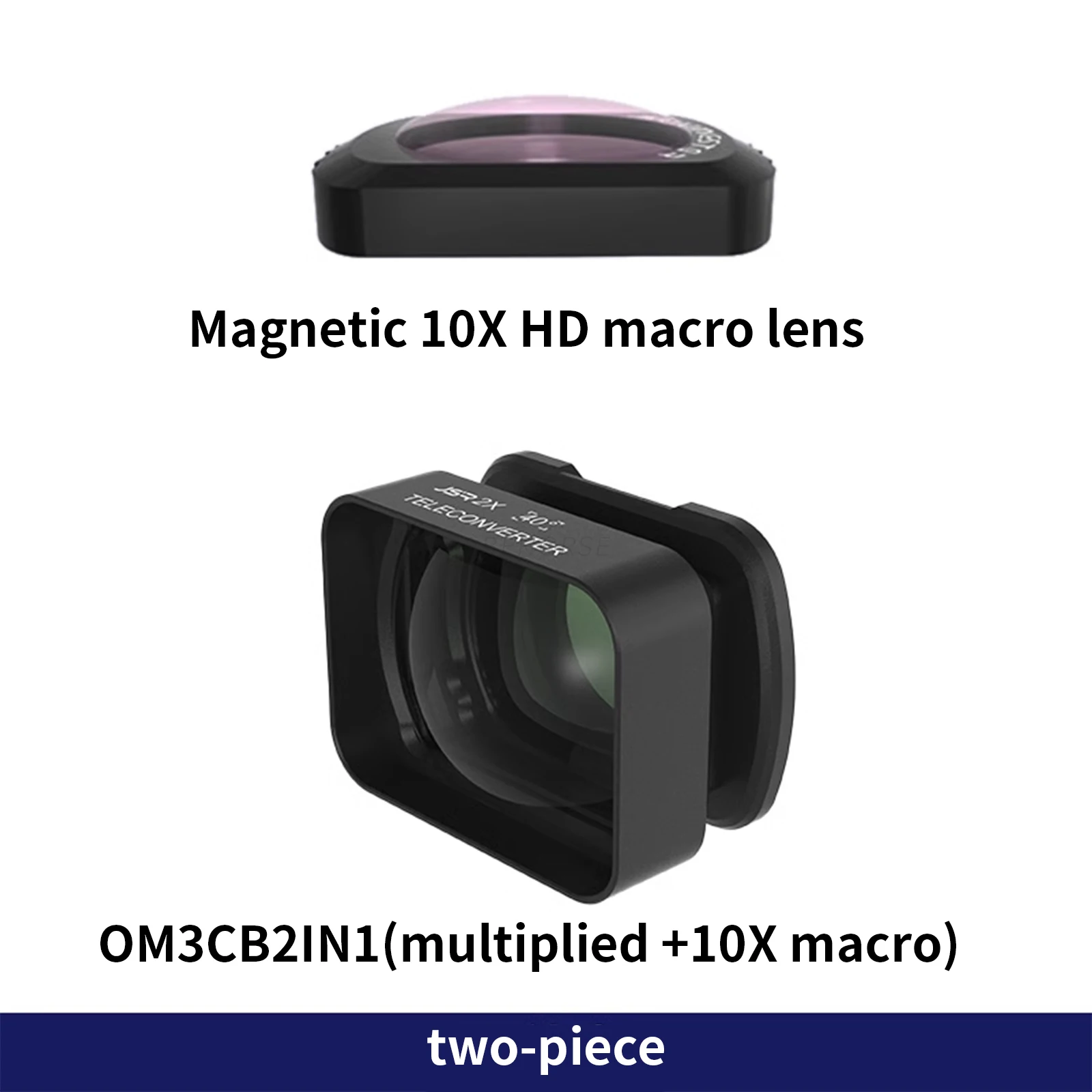 2X الداعم المغناطيسي HD 10X عدسة ماكرو الجيب 3 محول الهاتف ل DJI Osmo Pocket 3 يده Gimbal الملحقات
