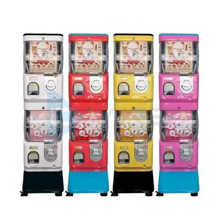 

Coin Operated Games Machines Double Layer Kids Toys Capsule Gashapon Vending Machines