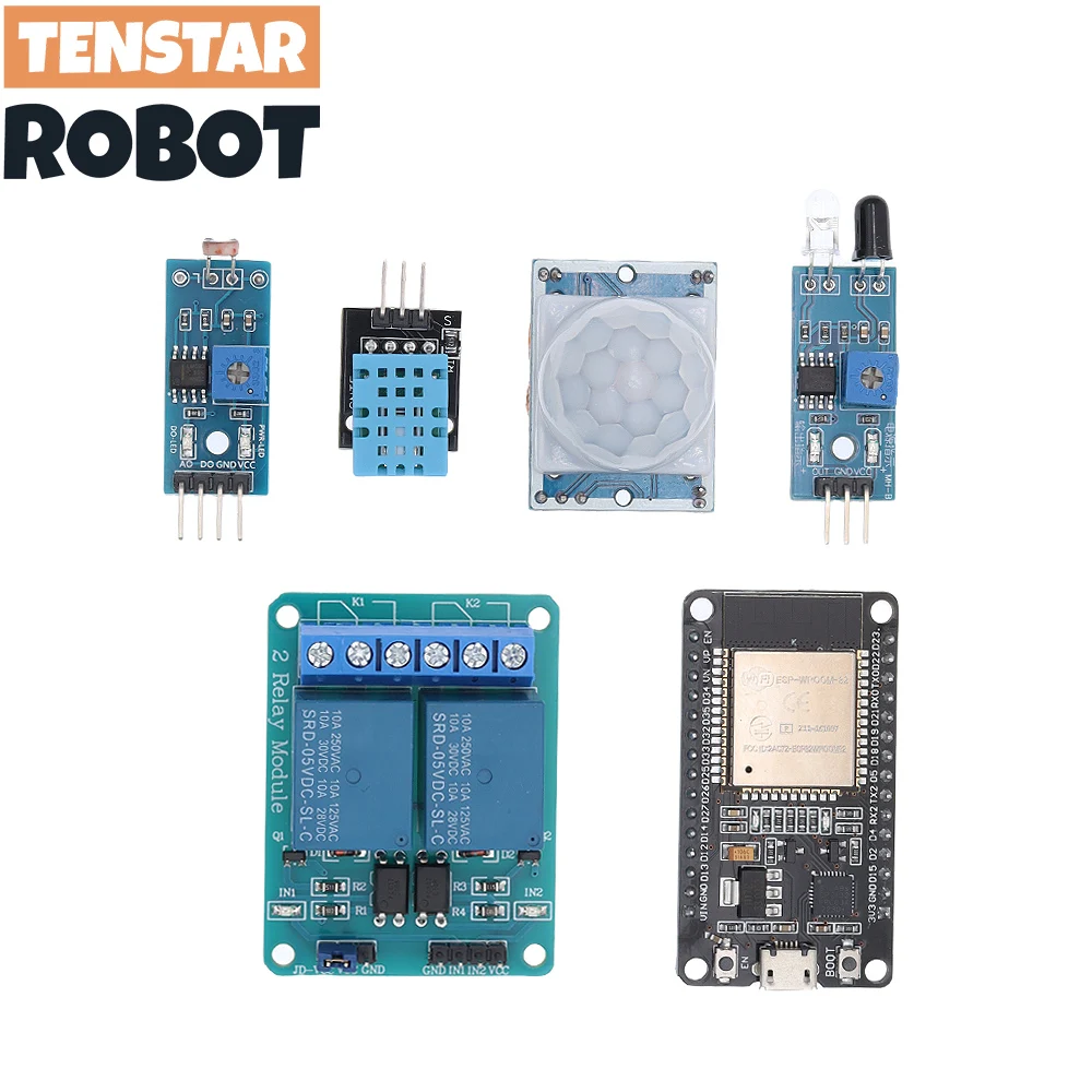 Basic Starter Kit for ESP32 ESP-32S WIFI Development Board for Arduino Project Learning Kit with Tutorials ESP32 kit with box