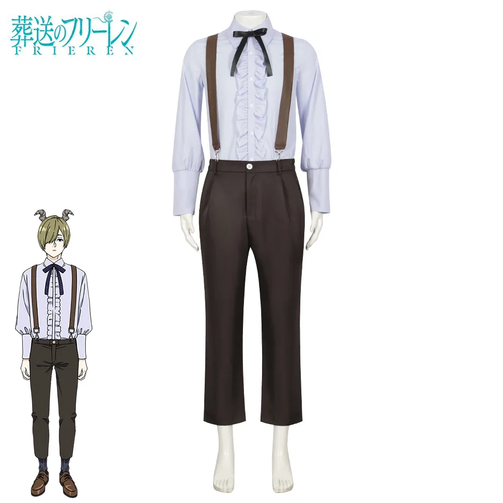 Frieren Beyond Journey's End Cosplay para homens e mulheres, Uniforme Anime, Roupa de Festa de Halloween, Roupa de RPG, Novo