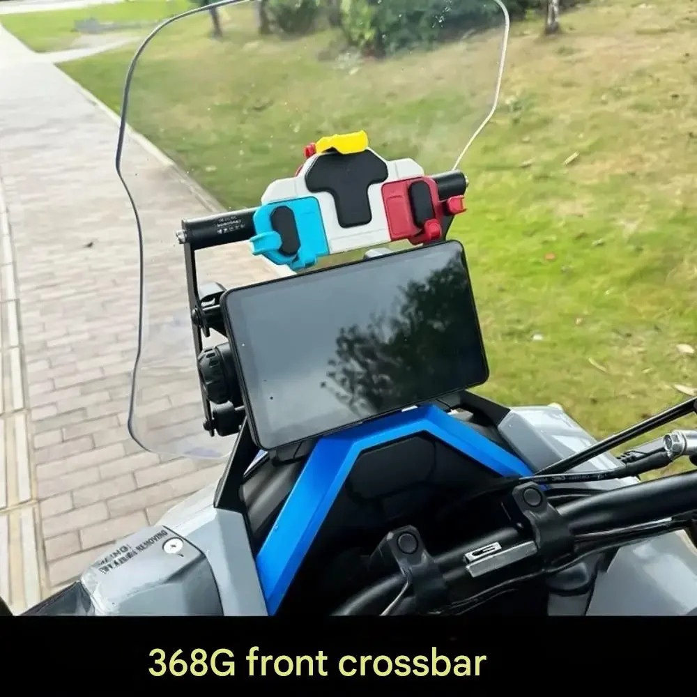 For ZONTES 368G crossbar front phone holder scooter navigation rod multi-function expansion rack stainless steel rack