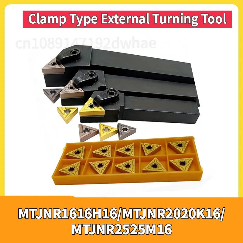 

MTJNR1616H16 MTJNR2020K16 MTJNR2525M16 External Turning Tool Holder Be Used for Carbide Inserts TNMG160404 Turning
