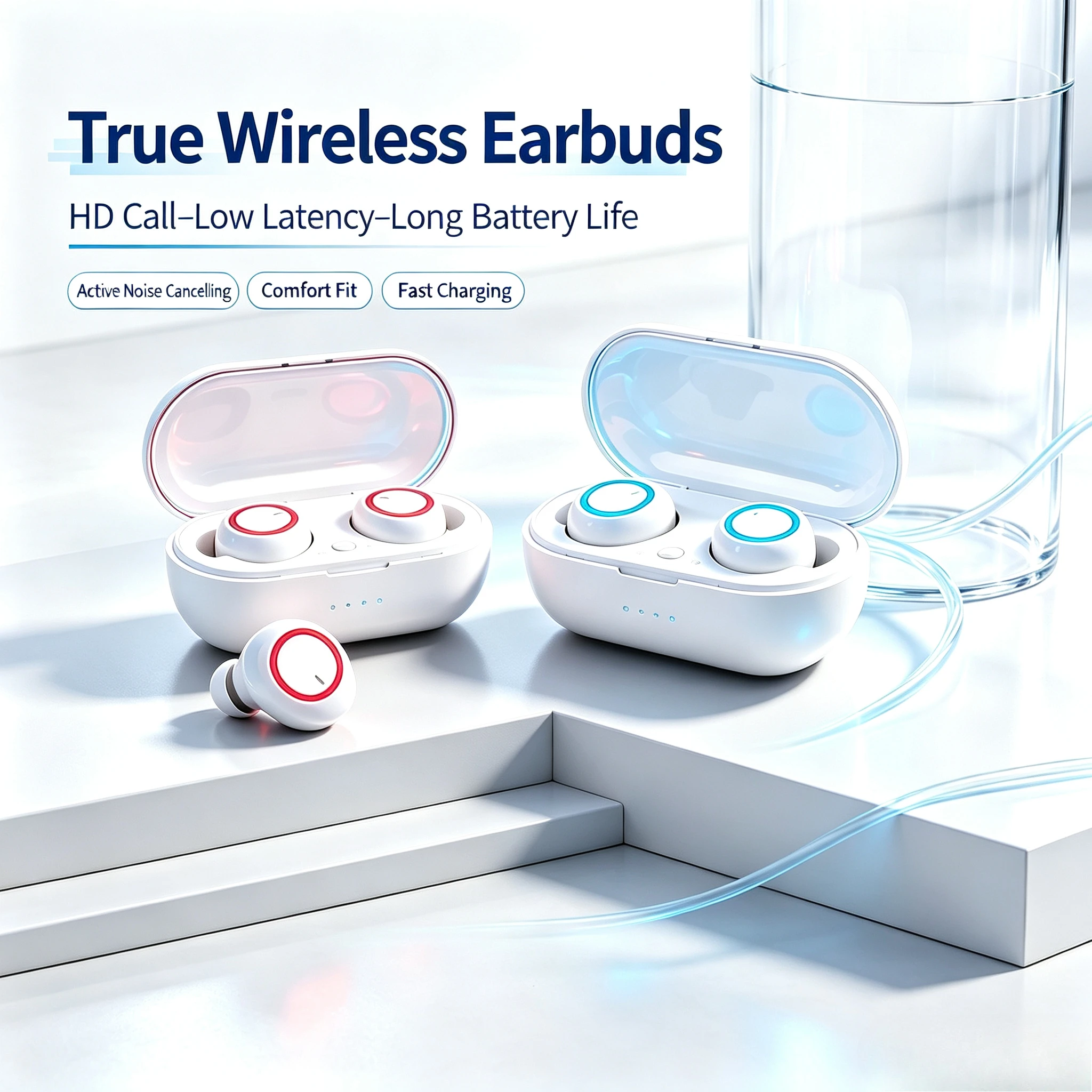 Original Macaron TWS Bluetooth Headphones 5.3 Wireless Headset Waterproof Earbuds Sport Earphones True Wireless Stereo