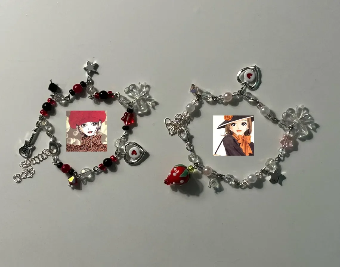 Nana and Hachi paired themed bracelets