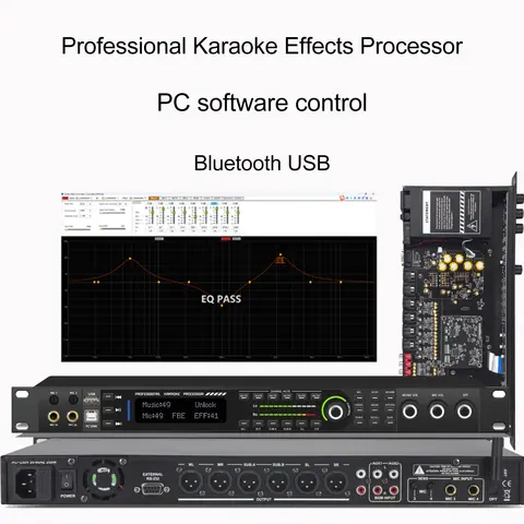 ShennDare KX800 Karaoke Effect Processor Professional KTV Front Effector Sound Audio System Digital Audio Echo Effect Processor