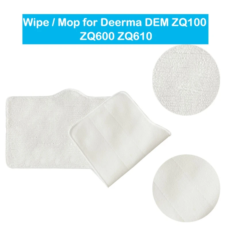 8 peças pano mop pano para deerma dem zq100 zq600 zq610 handheld aspirador de pó sem fio peças reposição