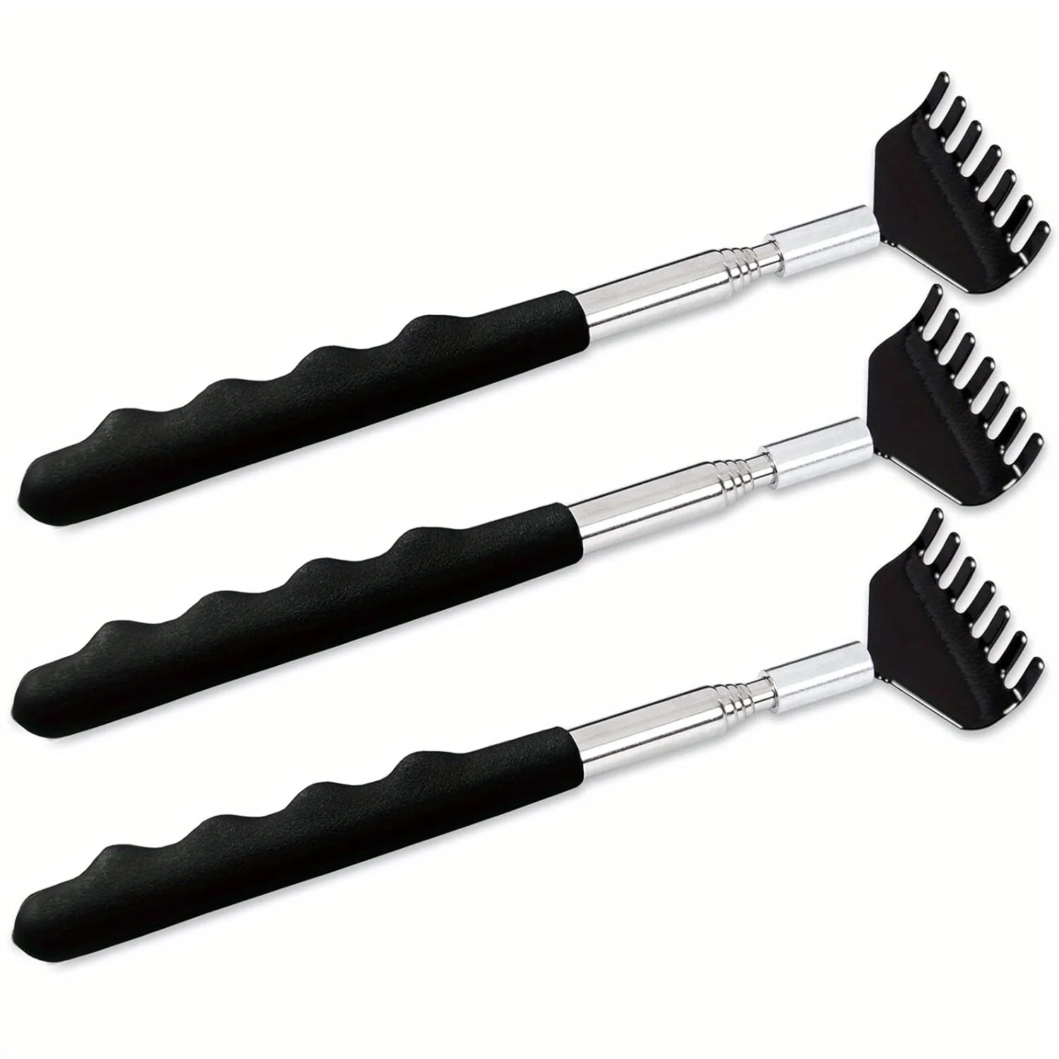 

Handheld Back Scratcher Extendable Metal Portable Back Scratcher for Men Women Adults Telescoping Back Massager with PVC Handles
