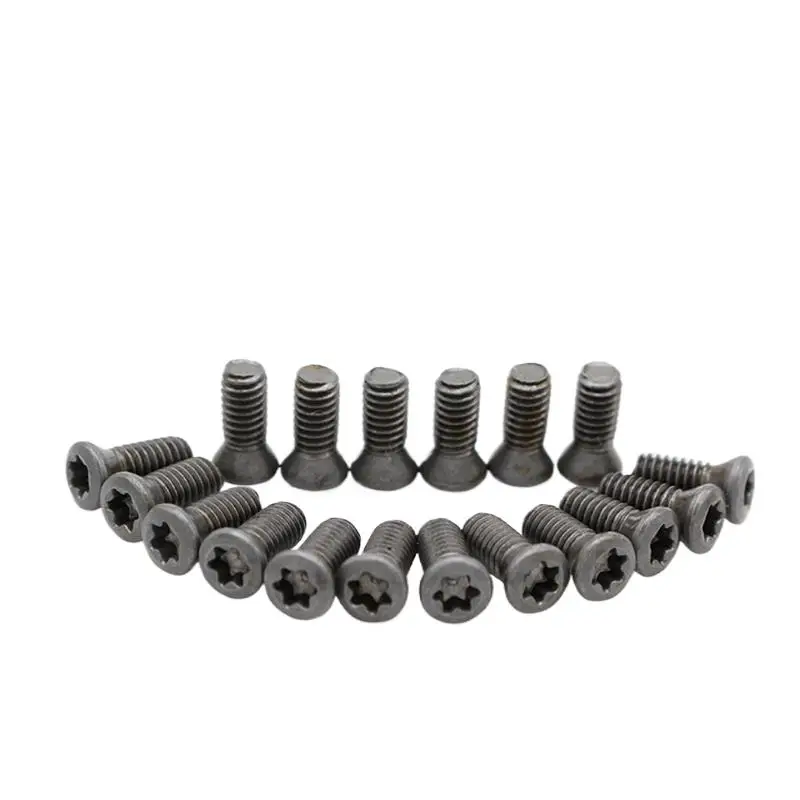 

100pcs/lot High Strength Bolt SCM435 Knife Rod Screw 12.9 Torx Screw CNC Milling Blade Cutter Head Screw Black M1.8/M2/M2.2-M6