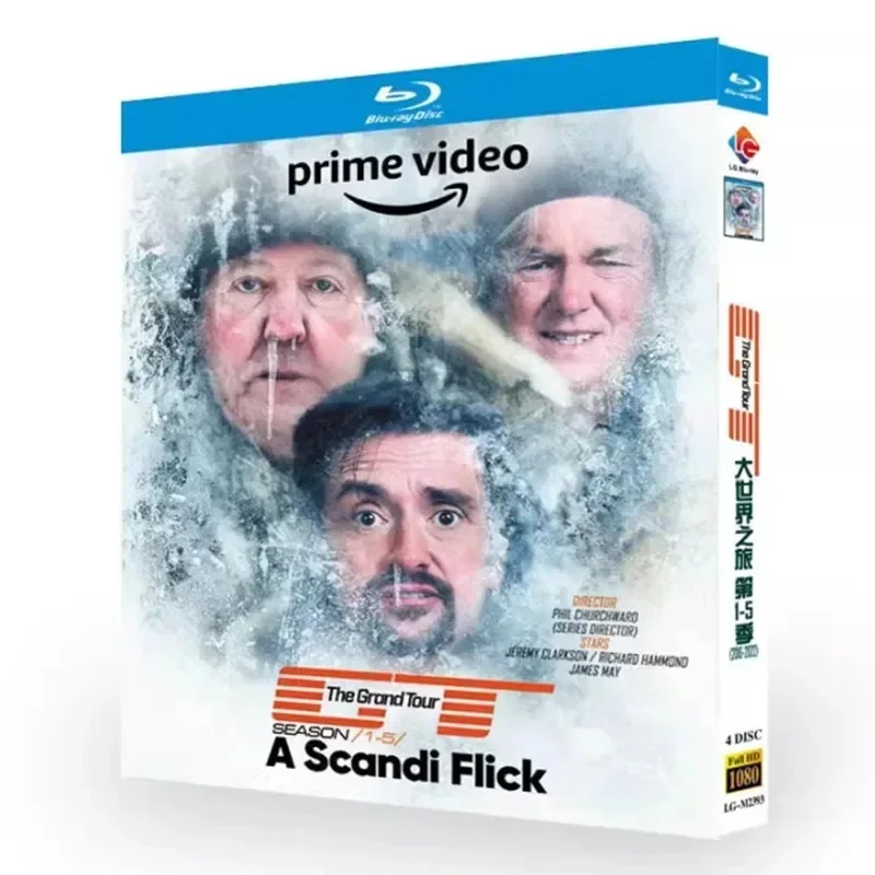 Hot The Grand Tour Season 1-5 BD 4-Disc All Region New Box Set Blu-ray disc HighDefinition BD