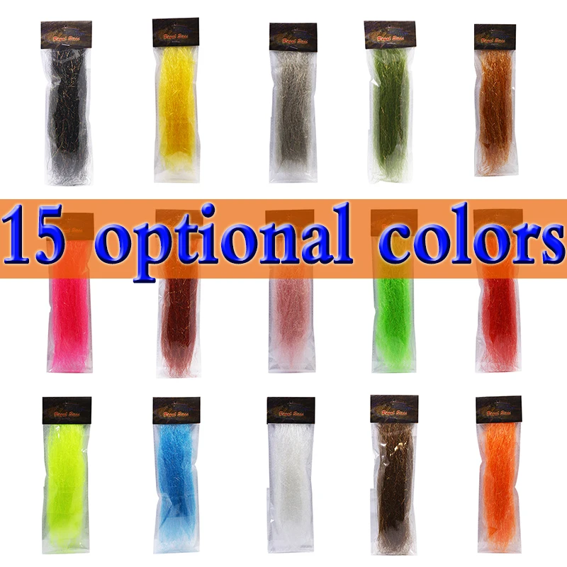 رويال سيسي 15 لون اختياري صافي 7 جرام/الحزمة فلاش فاتنة الألياف غريب الشعر غريزة الألياف باكتيل بديل يطير ربط المواد