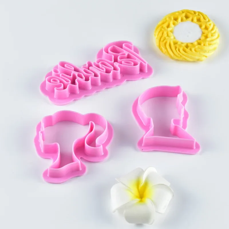 3Pcs Man And Woman Cake Molds Princess Figure Wedding Fondant Icing Cookie Fudge Cutter DIY Kitchen Biscuits Mould Baking Tools