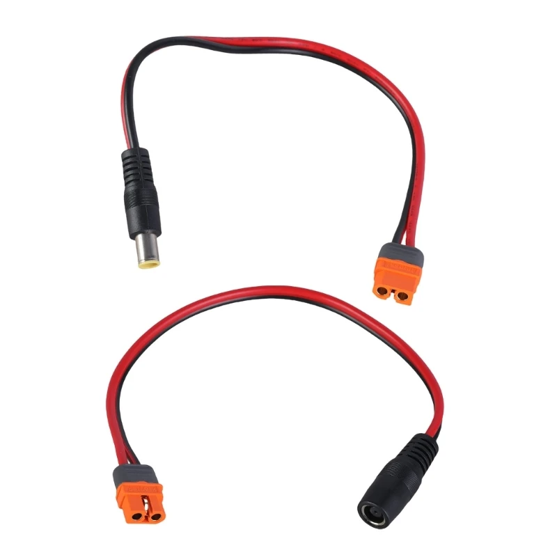 D5BB 14AWG XT60I to DC7909 Power Connection Cable 1 Meter Wire Line for Mobile Energy Storage Units and Solar Gear Use