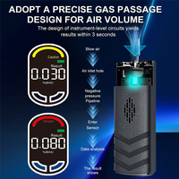 AT19-Portable Breathalyzer Alcohol Tester High Sensitivity Digital Breath Test Professional Alcohol Detector