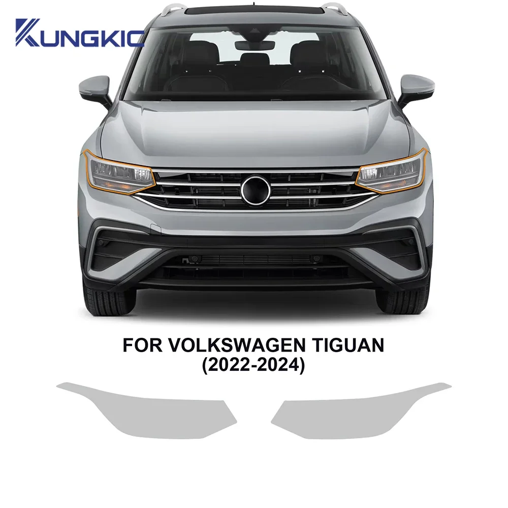 

For Volkswagen Tiguan 2022 2023 2024 Headlight Rearview Film B Pillars Paint Protection Pre Cut Anti Scratch Clear TPU