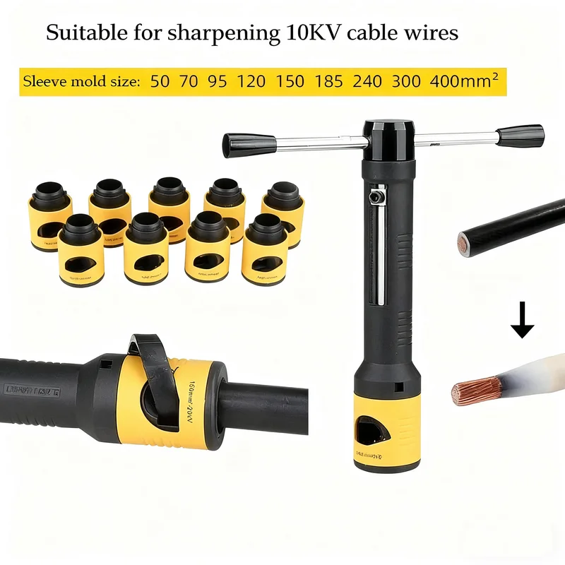 

Устройство для зачистки основной изоляции кабеля 10-15 кВ, плоскогубцы для зачистки высоковольтного кабеля с рукавом, набор инструментов для ручной зачистки