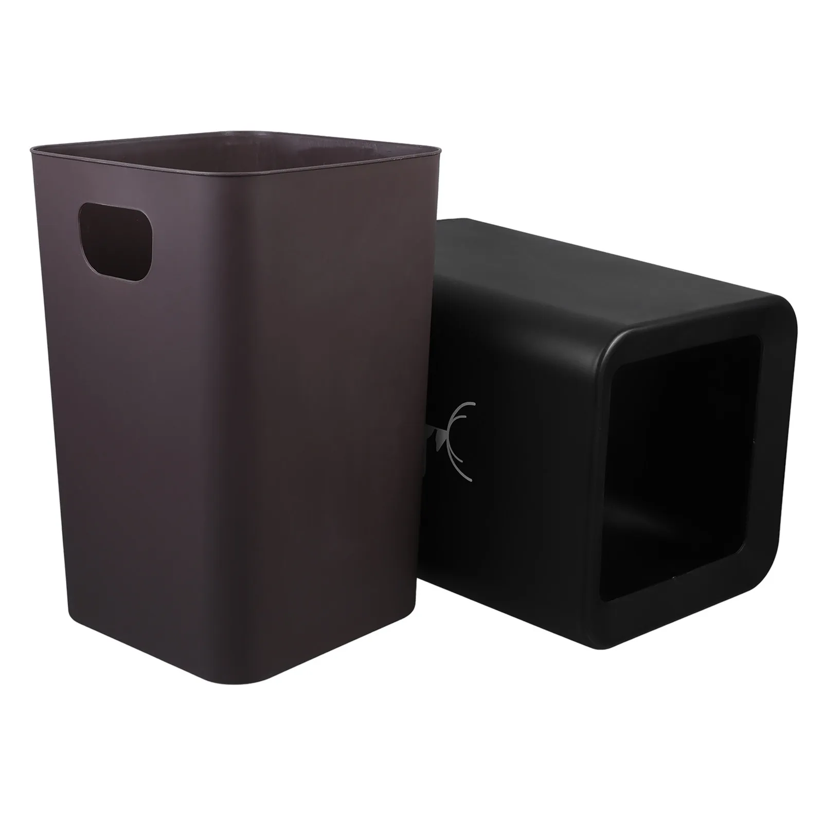 Narrow Gap Slim Trash Can Kitchen Bathroom Under Sink Plastic Waste Basket Modern Elegant Design Medium Capacity Garbage Bin