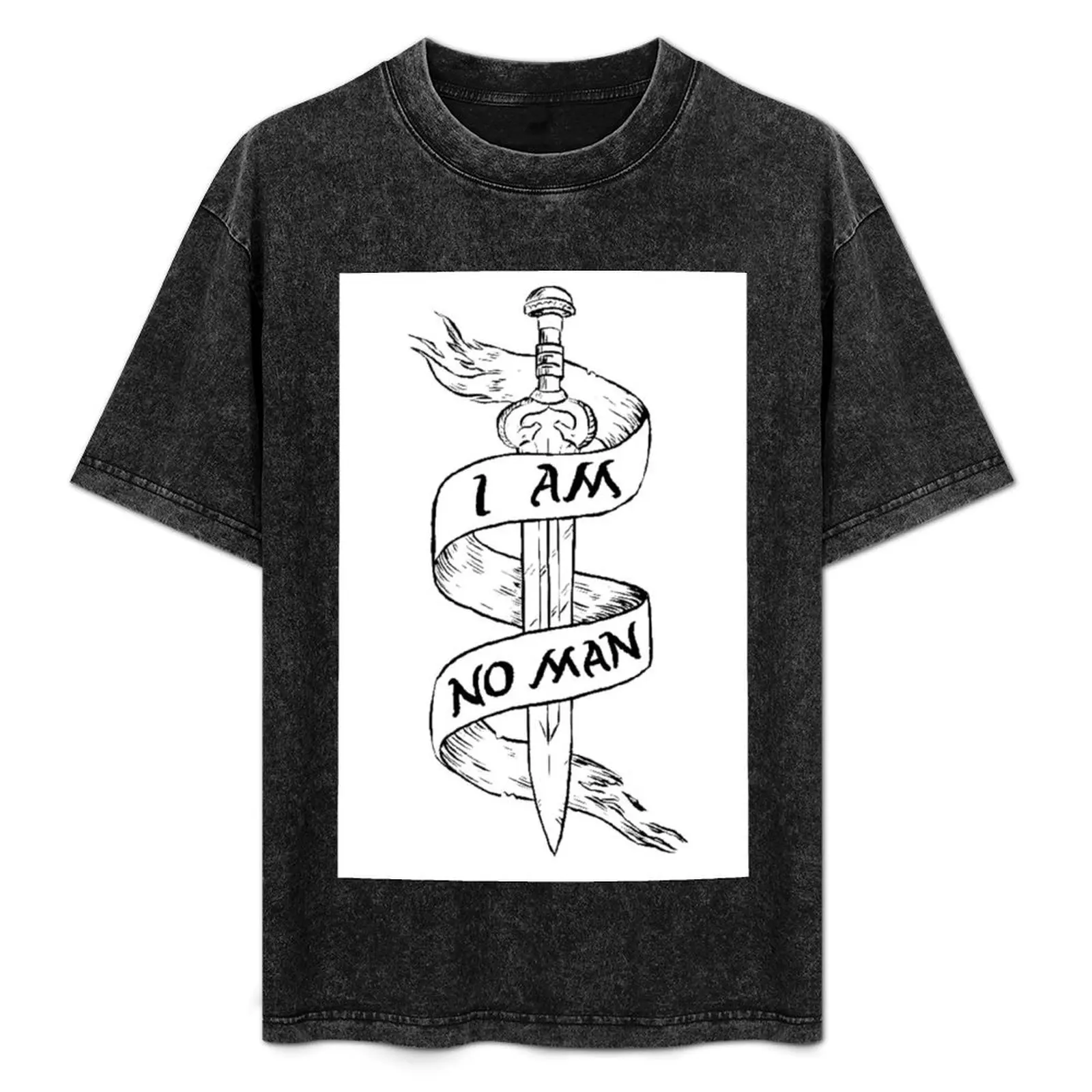 

I Am No Man T-Shirt Casual Loose Fit Summer Tee Shirt