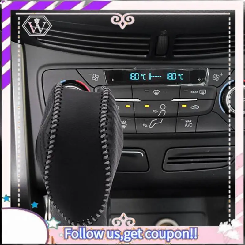 

Простой в использовании автомобильный чехол для ручки переключения передач из искусственной кожи для Ford Ecosport Escape/Fusion/C-Max Energi Wagon/Fiesta/Фокус