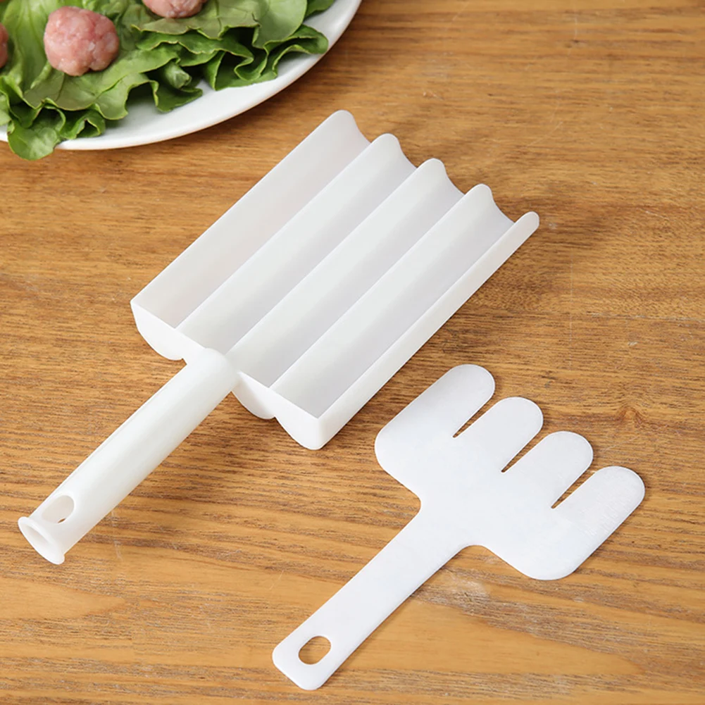 Set per polpette in plastica, pesce fritto, carne di manzo, palline, stampi, strumenti per cucchiai, per utensili da cucina, accessori, gadget da cucina