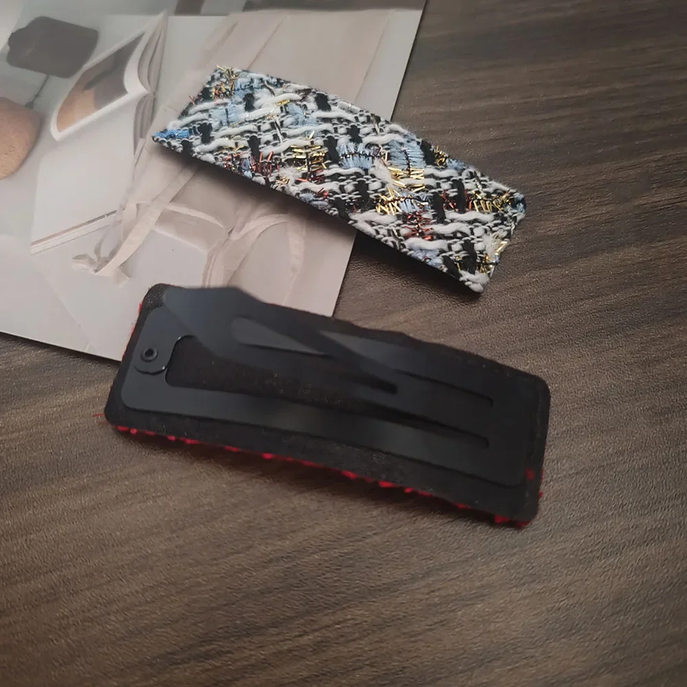 4 шт., модные расширенные классические стильные вязаные заколки для волос BB, заколка для волос для девочек и женщин, винтажные аксессуары для волос, орнамент