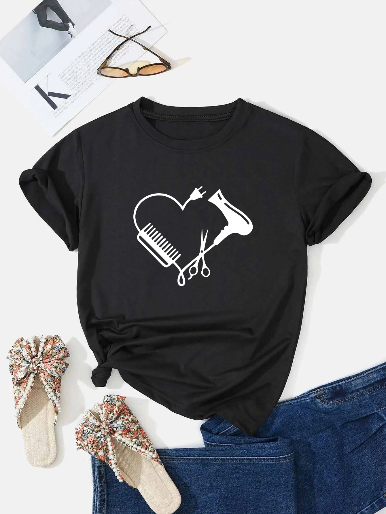 

Футболка с принтом, женская спортивная одежда, эстетичная одежда с круглым вырезом и короткими рукавами, уличная одежда в стиле Харадзюку, повседневные футболки