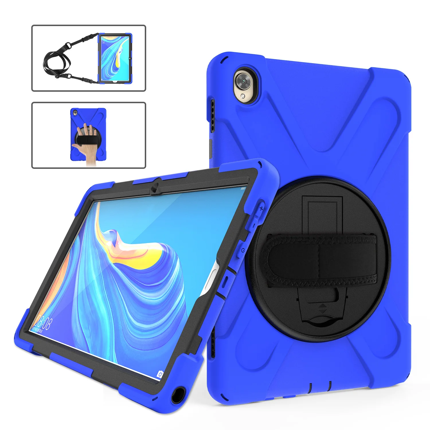 

Armor Coque Case For Huawei Mediapad M6 10.8 2019 SCM-AL09/W09 Case 360 Hand Strap Shockproof Stand For Huawei M6 10.8" PRO