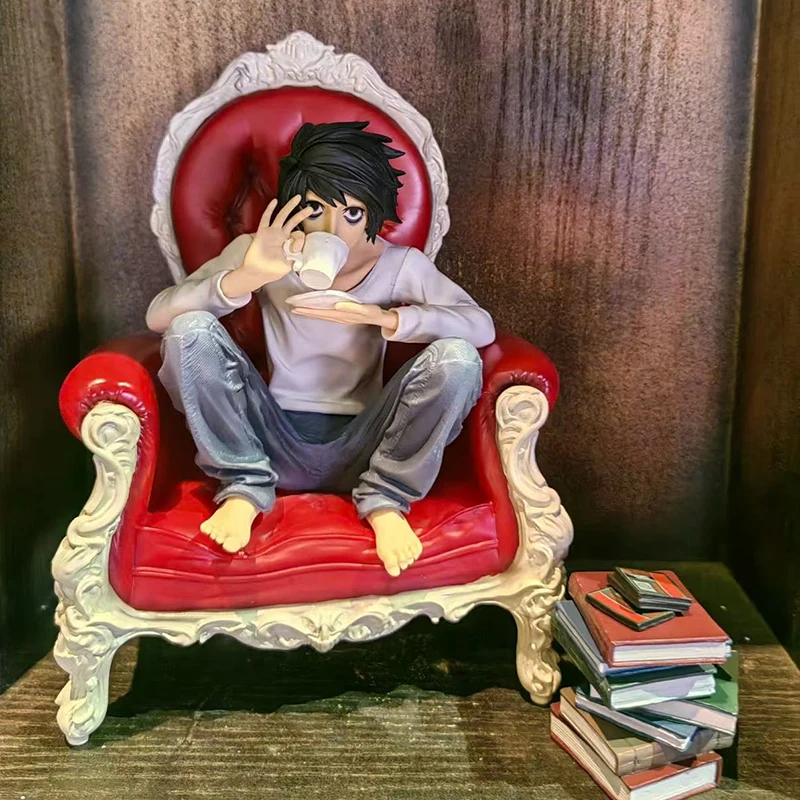 

Фигурка аниме-персонажа Л. Лоулиета из «Тетради смерти», коллекционная, для декора комнаты, подарок на день рождения для мальчиков, ПВХ, 24 см