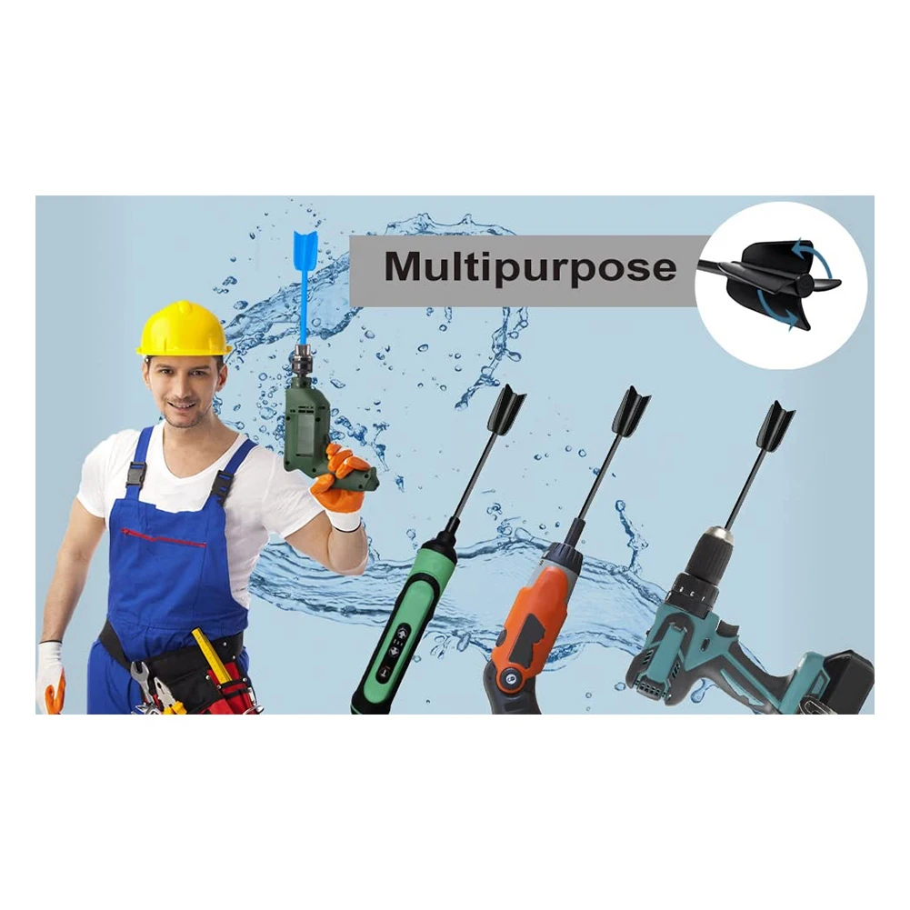 4 Stuks Epoxy Mixer Bevestiging Voor Boor, Herbruikbare Verf En Hars Mixer Peddel Om Epoxyhars, Verf, Keramisch Glazuur Te Mengen